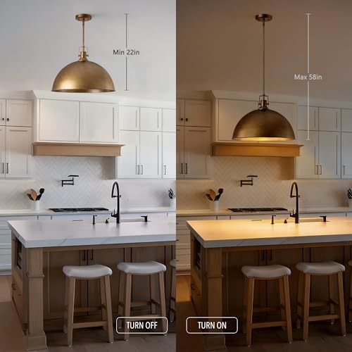 17.7 Inch Large Dome Pendant Light (Antique Brown / 17.7 Inch)