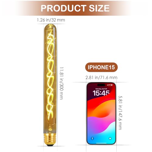 4W Filament 2700K Warm Lights (Goldent32 Extended Bubble Lights(dimmable))