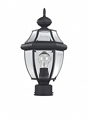Lighting 2153 Outdoor Post with Clear Beveled Glass Shades