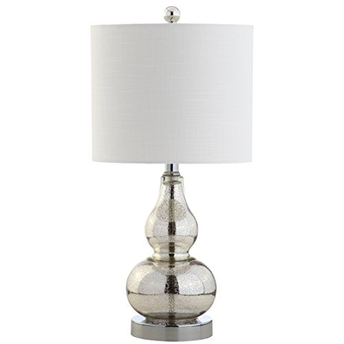 Anya Gourd Glass Table Lamp 20.5" (Single / Mercury Silver)