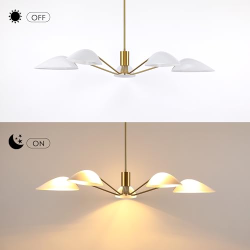 Modern Glass Chandeliers (Gold-5LT-Pendant)