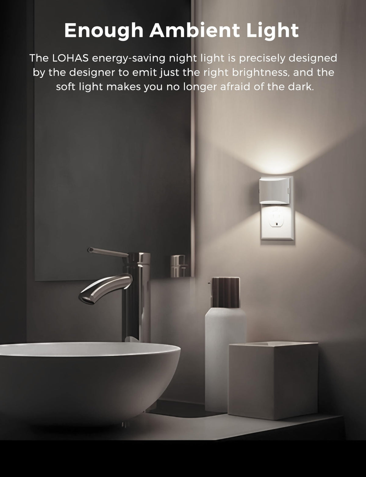 Night Lights Plug into Wall (White)