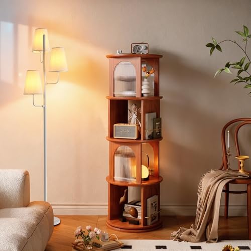 Traditional Floor Lamp for Living Room (White-Fabric)