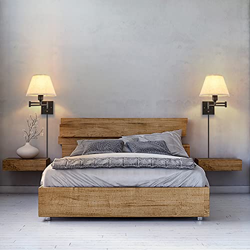 Wall Sconce Plug in (Beige / Medium)