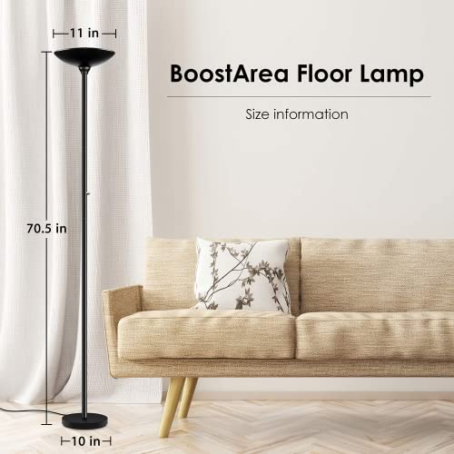 Torchiere Floor Lamp (Black Torchiere Floor Lamp)