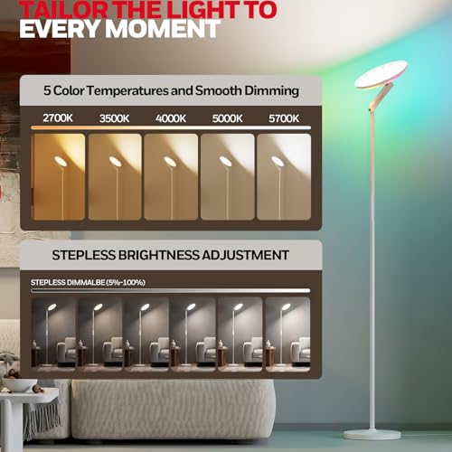 LED Floor Lamp 3000LM Full