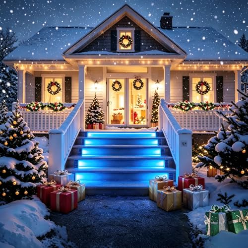 Solar Stair Lights 6 Pack (Blue / 6Pack)