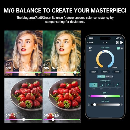GVM RGB 300W Video Light Kit with Parabolic Softbox and Stand (300W RGB)