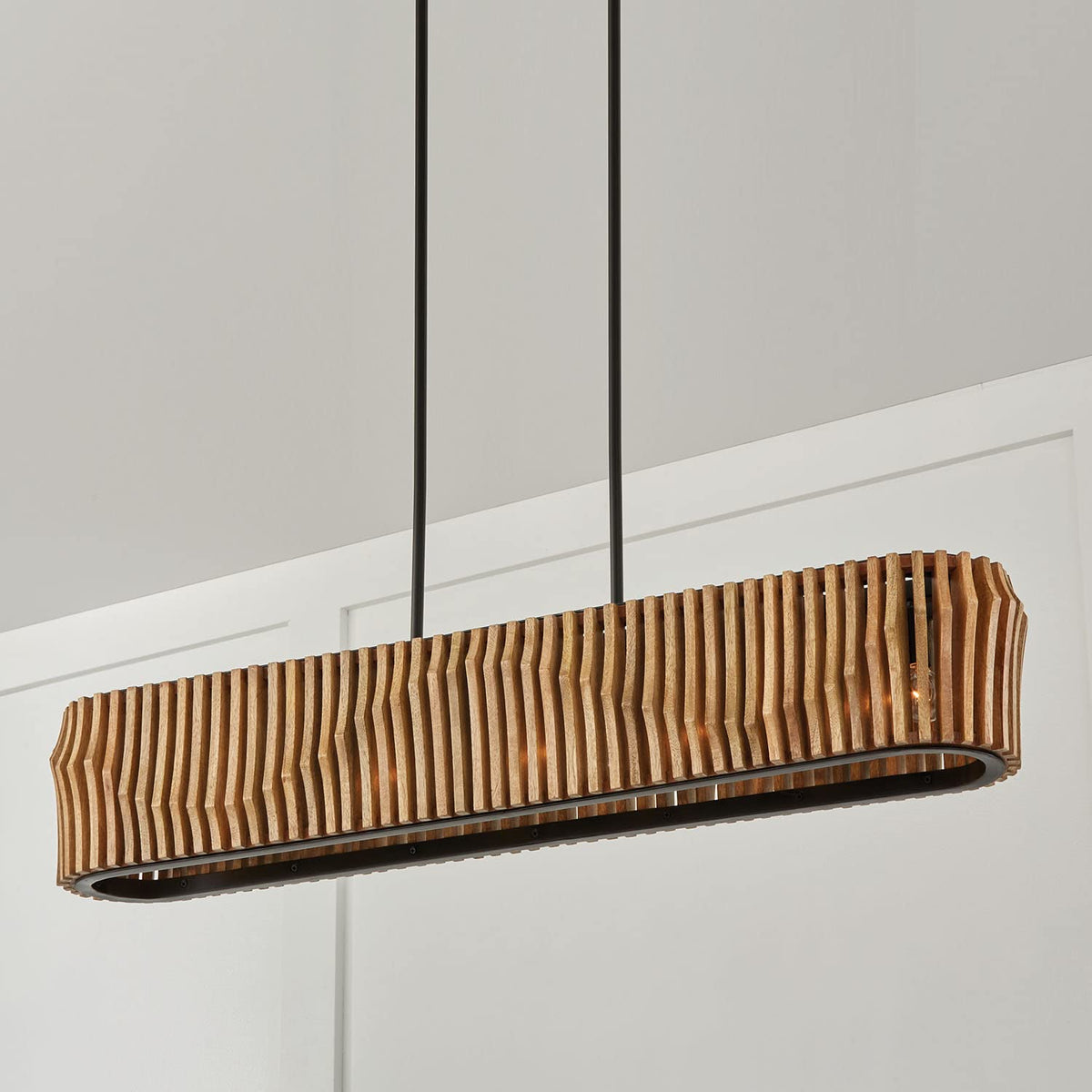 Capital Lighting 844661WK Archer Modern Artisan (41"W / Light Wood and Matte Black)