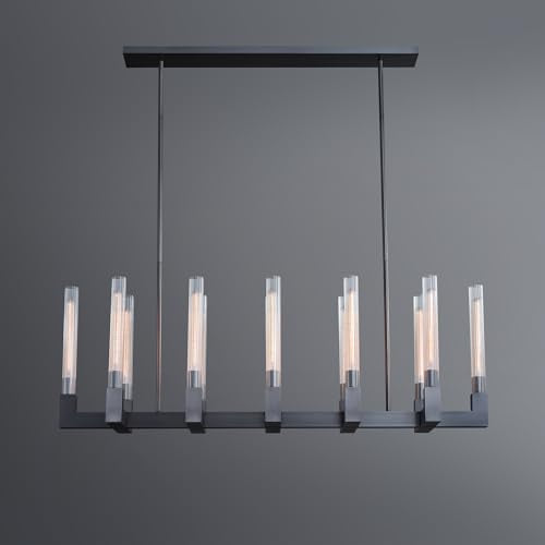 Modern Crystal Chain Chandelier for Foyer Dining Room Living Room