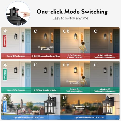 Motion Sensor Outdoor Light (Motion Sensor 1 Pack / Black)