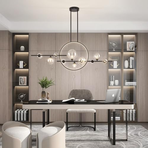 54" Modern Pendant Light Fixtures (Black / 54.3 inches)