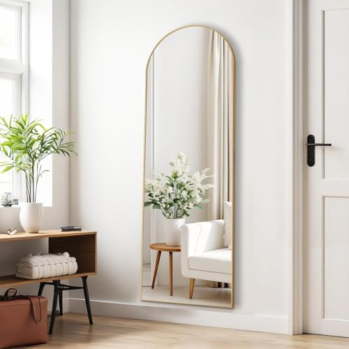 16"x59" Arched Mirror Full Length (Gold / 59"L x 16"W)