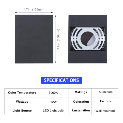 LED Wall Sconces Set of Two