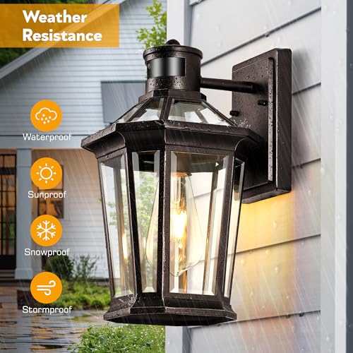 Motion Sensor Outdoor Lights (Oil-Rubbed Bronze / Standard 2-Pack)