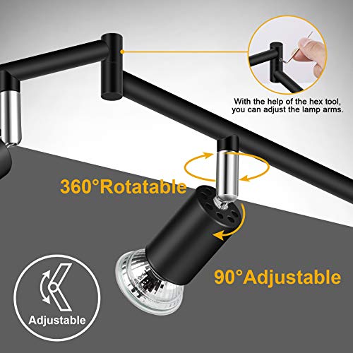 6 Light LED Track Lighting Kit (Black / 6 Light)