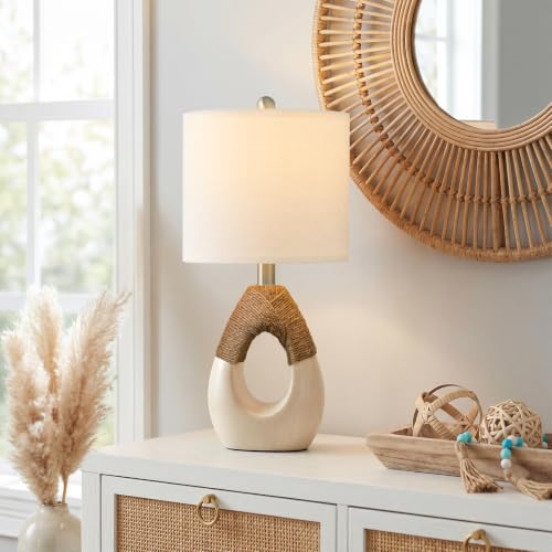 Boho Table Lamps Bedroom Living Room Set 2 Sleeping and Reading