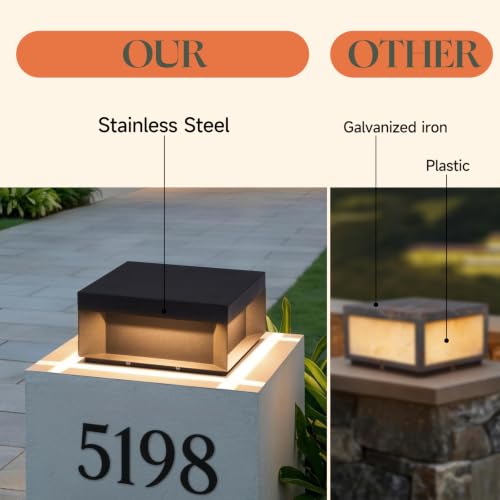11.8'' Outdoor Post Lights Hard Wired (11.8'' AC100-240 Wired Post light)