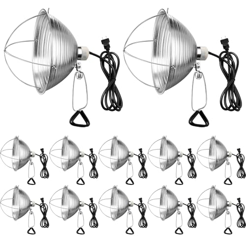 12 Pack Clamp Lamp Light with Aluminum Reflector