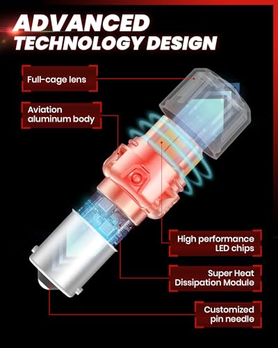 L2 1156 LED Bulb Reverse Backup Light Daytime Running BA15S 7506 (White / 1156)