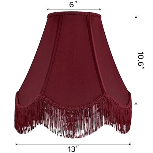 Lamp Shades Set of 2 (Burgundy / 2 Pack)