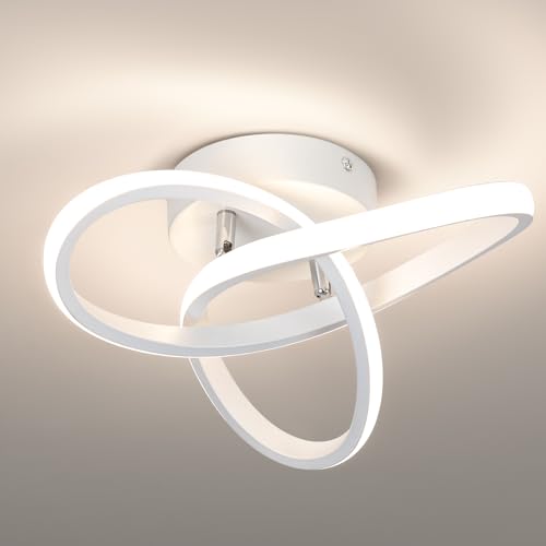 Hallway Light Acrylic Modern LED Ceiling Light Fixtures Cool White 6000K Close to Ceiling Lights for Bedroom