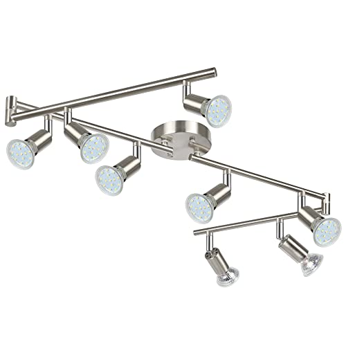 LED Track Lighting Kit (Matt Nickel / 8 Light)