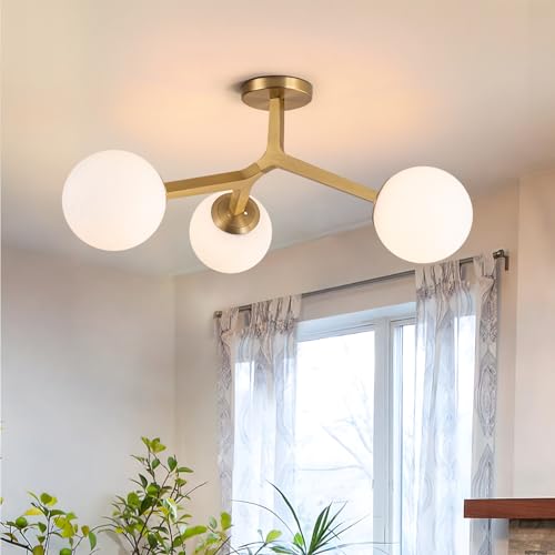 Sputnik Ceiling Light Modern Linear Chandeliers for Dining Room