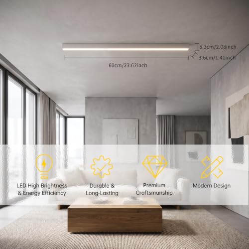 White ceiling light LED (White / 23.6IN)