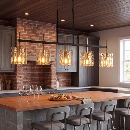 5 Light Rectangular Chandelier