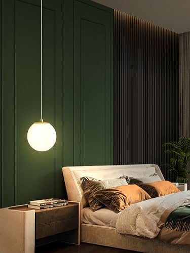 Pendant Lighting Gold Globe Pendant Light Fixture (Gold-White / Globe 1-Light)