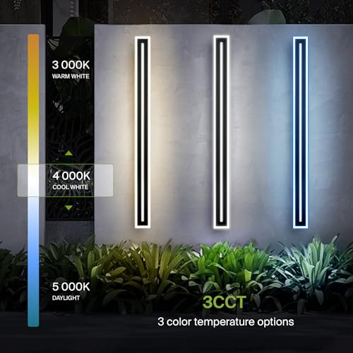 72" LED Linear Wall Sconce 2 Pack (Black)