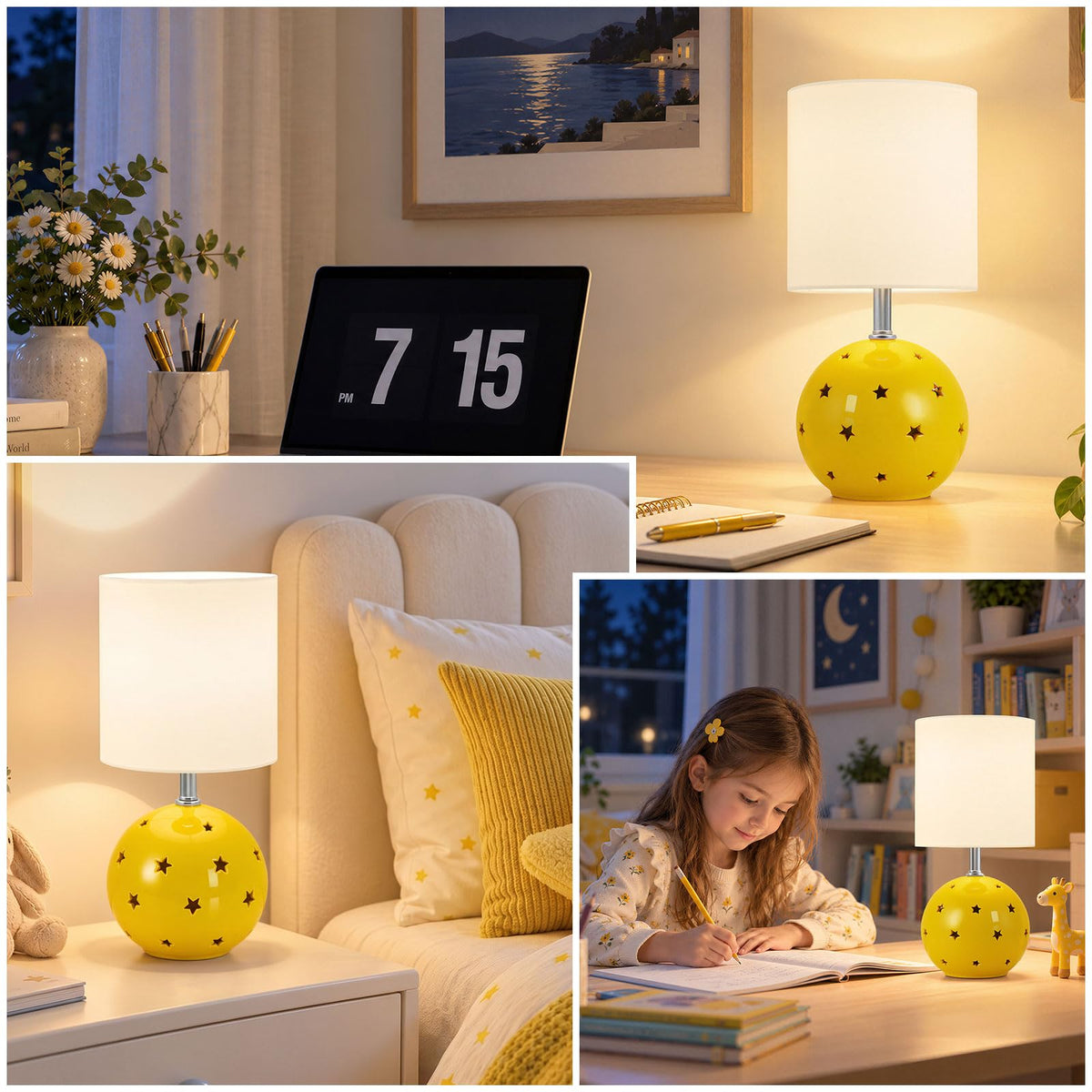 Small Table Lamp (Yellow)