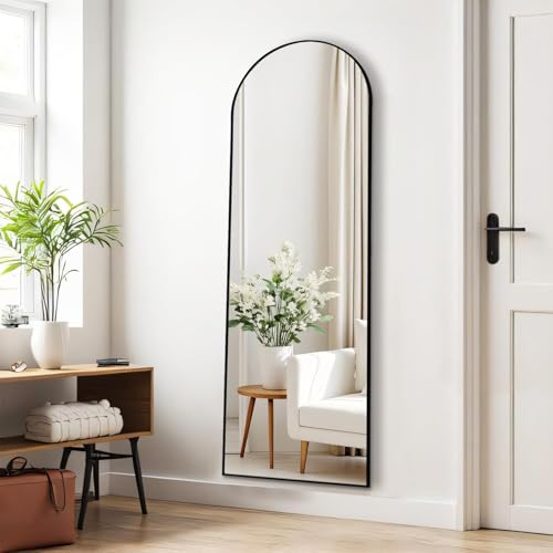16"x59" Arched Mirror Full Length (Black-arched / 59"L x 16"W)