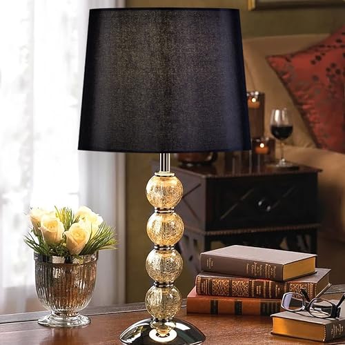 Black Lamp Shade Set of 1 (11"×13"×10"-1 Pc / Black Natural Faux Silk)