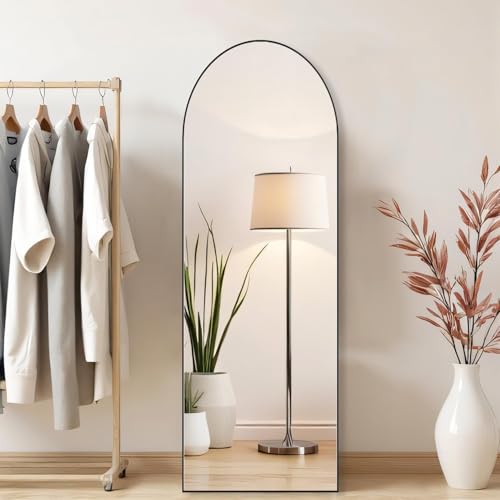 16"x59" Arched Mirror Full Length (Black / 59"L x 16"W)
