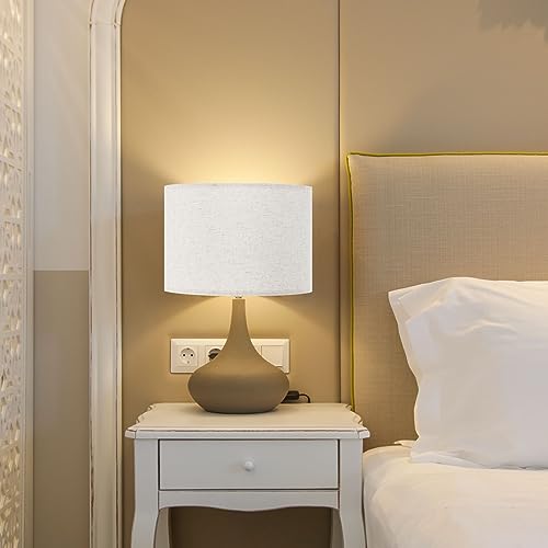 Drum Lamp Shades (Beige)