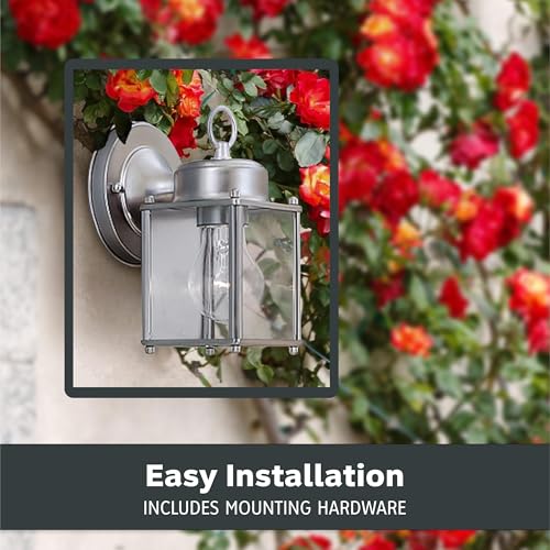 Preston Outdoor Light Fixture (8in H (Pack of 1) / Pewter)