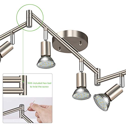 LED 6 Light Track Lighting Kit (Matt Nickel / 6 Light)