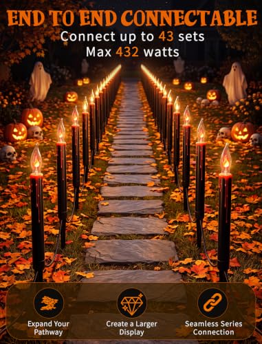 Halloween Pathway Lights (10 Flameless)
