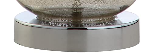 Anya Gourd Glass Table Lamp 20.5" (Single / Mercury Silver)