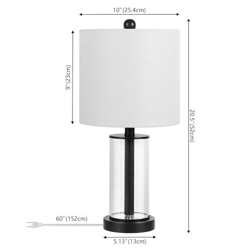 Amner 20.5" Fillable Glass Lamp (Oil Rubbed Bronze/Clear)