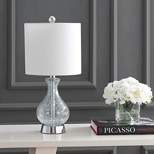 Playa Table Lamp 21" Crackled Glass and Metal