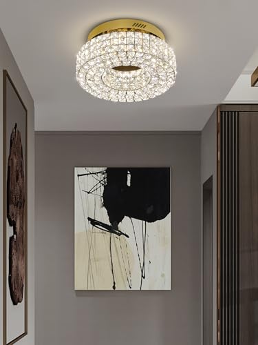 16" Crystal Chandeliers (Gold / Dia 16inch)