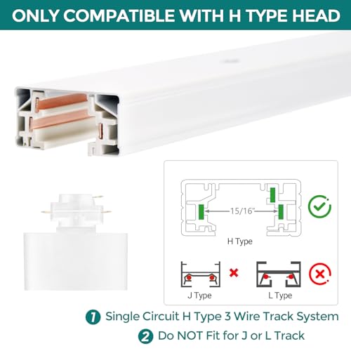 H Track Lighting Rails Kit (40ft)