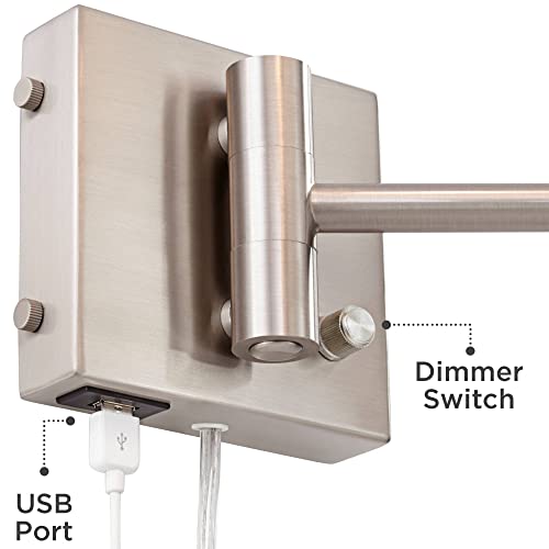 Vero Brushed Nickel Swing Arm Plug