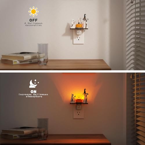 Halloween Night Light (Cane Ghost-Amber / 2 Pack)