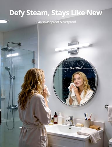 Bathroom Light Fixtures Over Mirror Modern Vanity Wall Sconce Chrome (5CCT-Not Dimmable / 16inch)