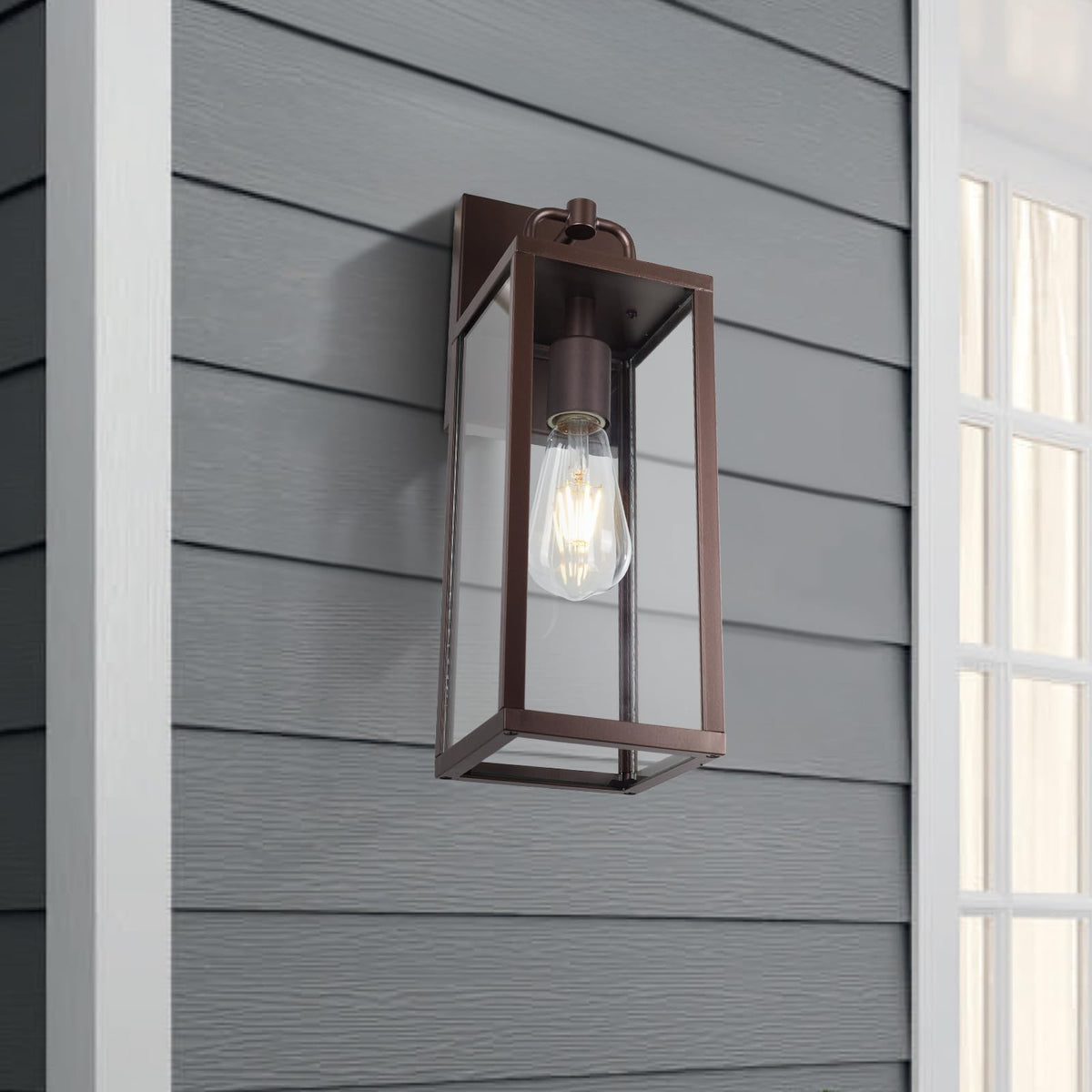 Outdoor Wall Sconce Lights (Oil-Rubbed Bronze / Small-2 Pack)