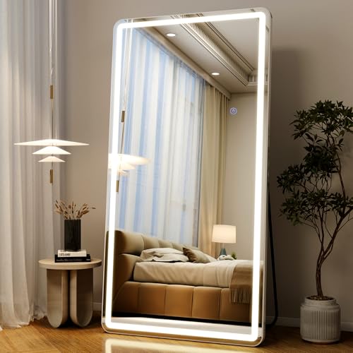 76"x 34" Full Length Mirror with Lights (76"L x 34"W)